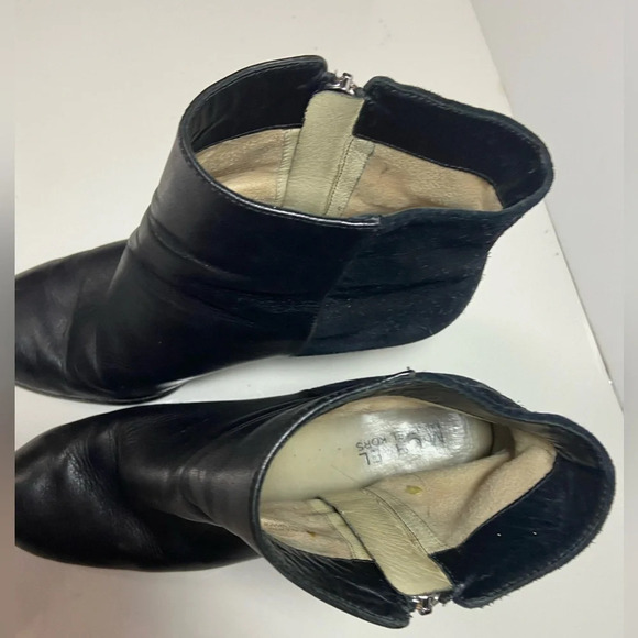 Michael Kors Ankle zip heel leather boots Sz  9.5 - Picture 7 of 11